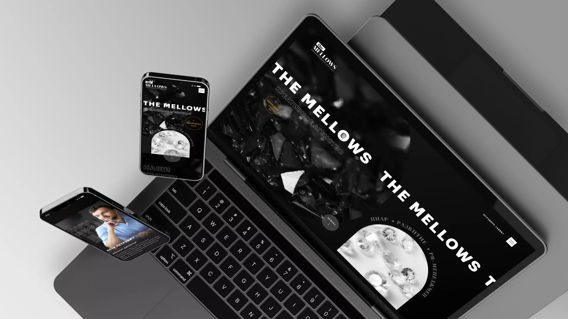 Разработка сайта креативного агентства «The Mellows» в Приозерске
